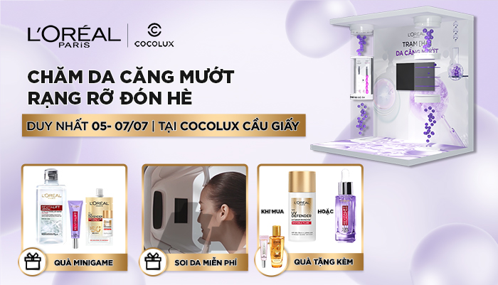 Cocolux đồng hành cùng L'Oréal tổ chức chương trình “Chăm da căng mướt - Rạng rỡ đón hè”